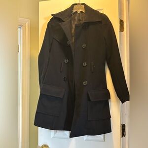 Black pea coat